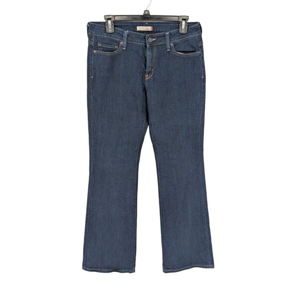 Levis 542 Jeans Women Size 10 Denim Low Bootcut Y2K Dark Wash Effortless Comfort - Picture 1 of 9
